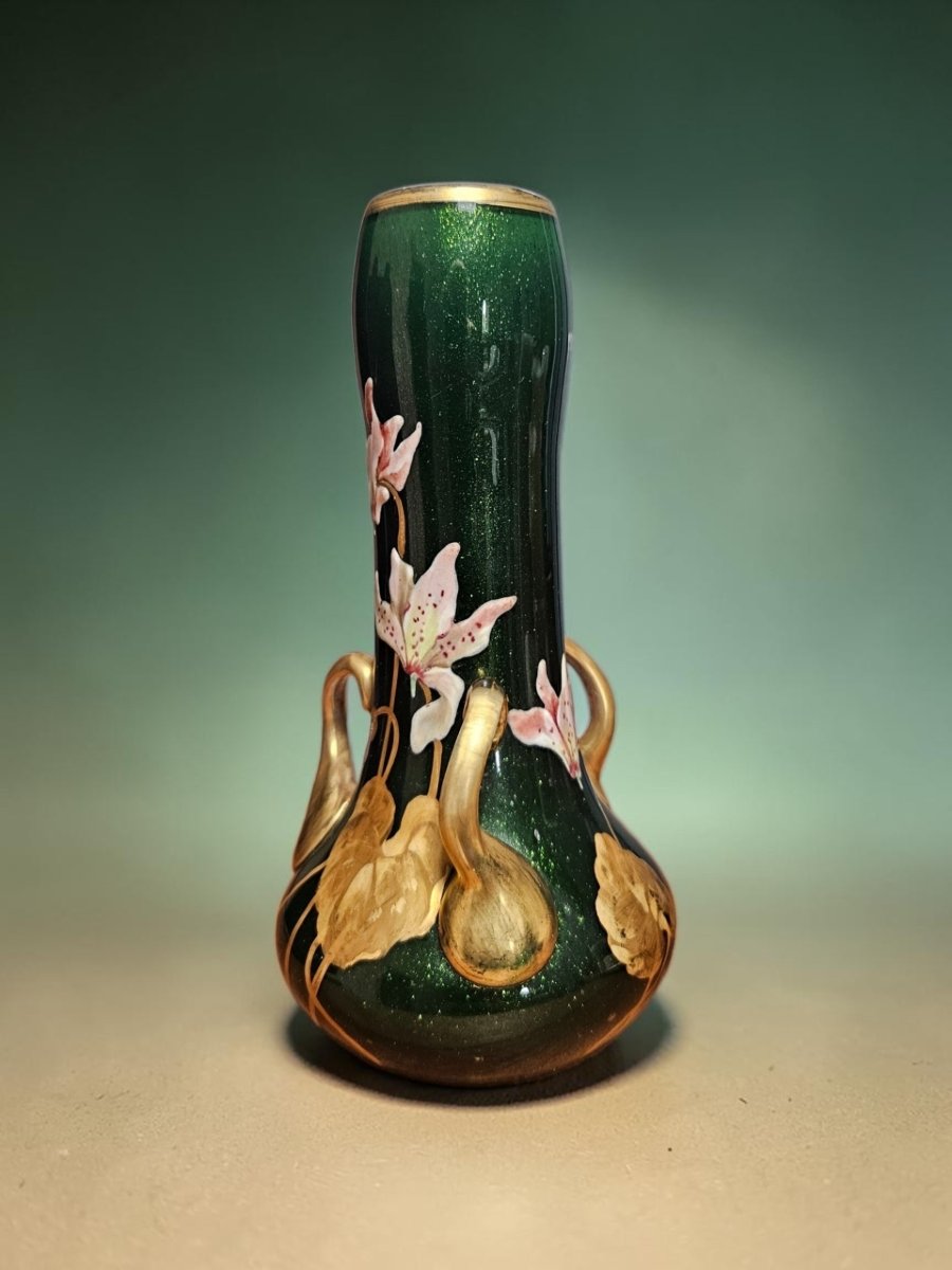 Vase Attributed To Montjoye Saint-denis, Art Deco Period-photo-3
