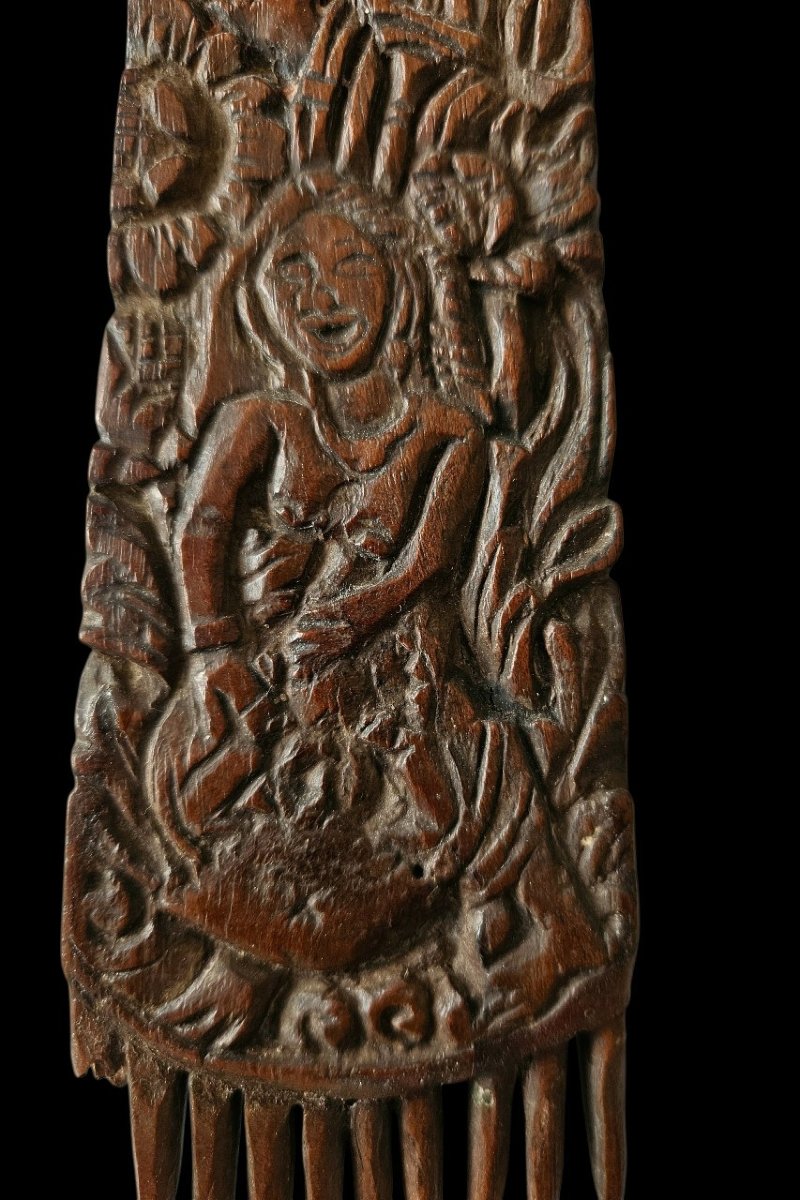 19th-century Wooden Comb, Bali-photo-2