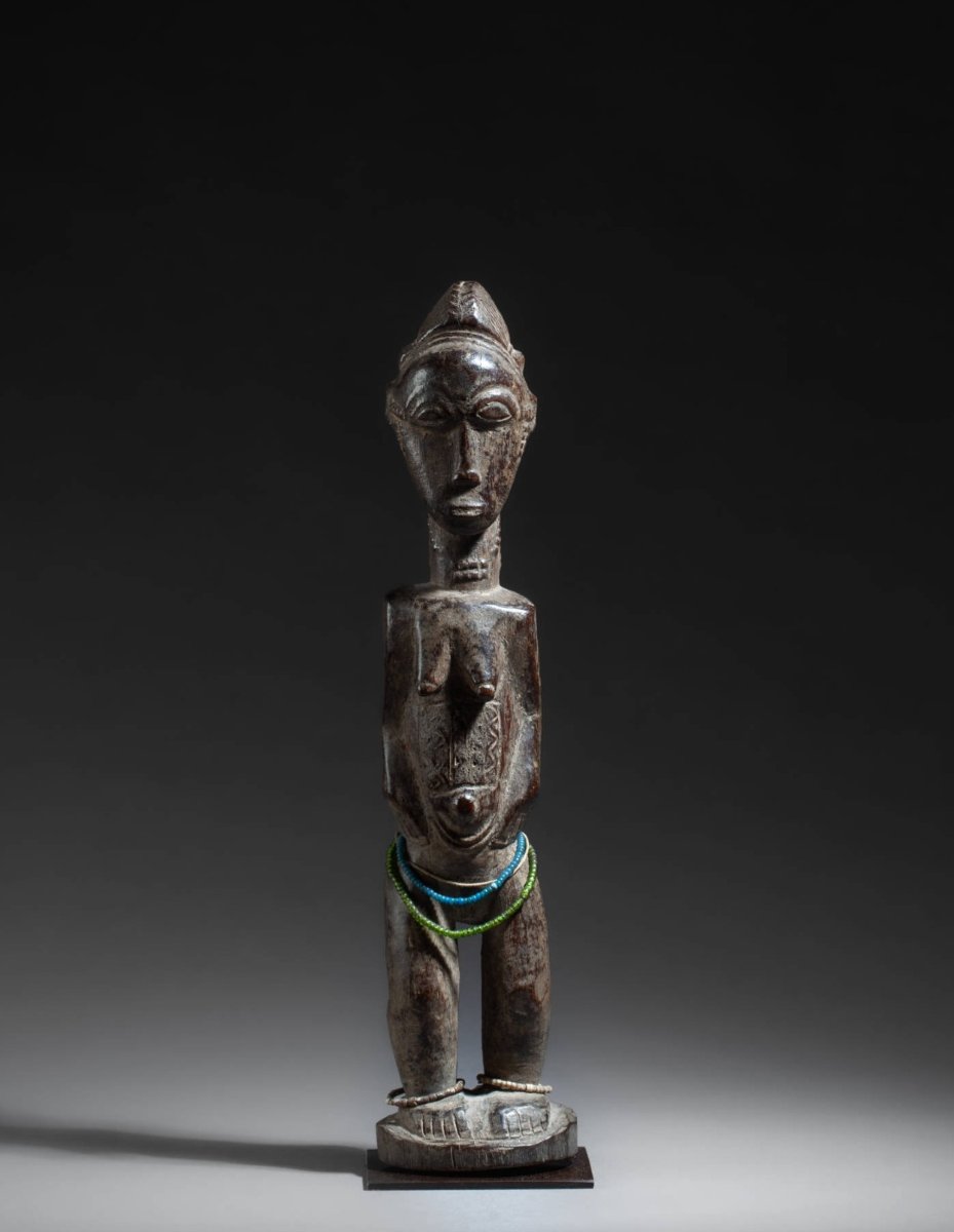 Statuette féminine Baoulé République de côte d'Ivoire.