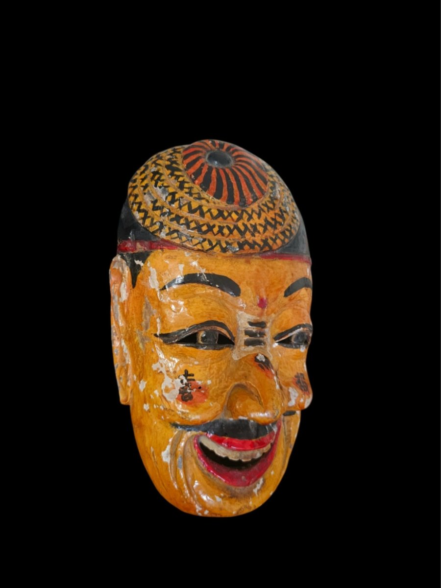 Masque du théâtre Nuo  Hunan, Chine centre -sud Fin XIXe – début XXe siècle    -photo-3