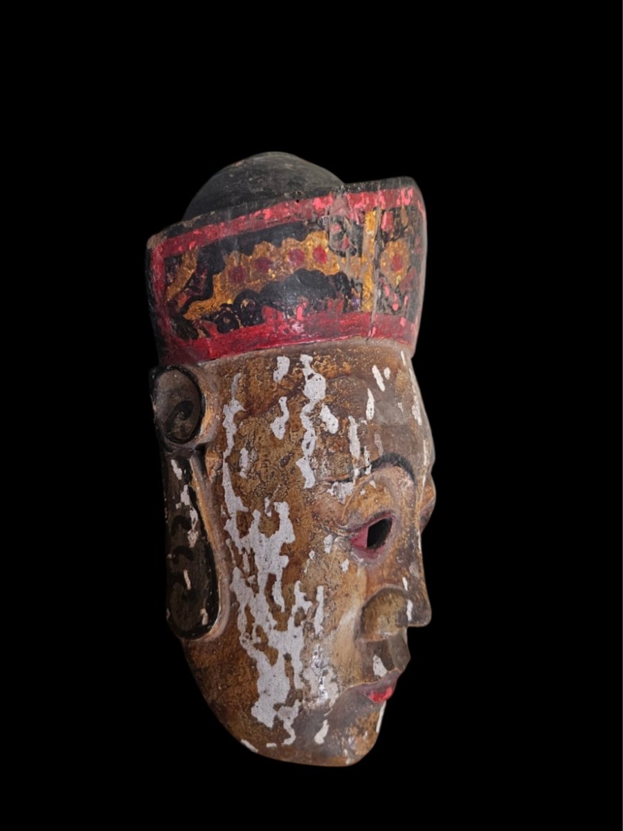Nuo Theater Mask, Guizhou, Southwestern China, 19th Century. -photo-4