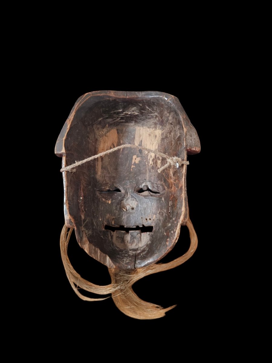 Masque Nuo Tudi Gong / Tudi Po (土地公 / 土地婆), Ghuizou, Chine du Sud-Ouest milieu XIXème-photo-2