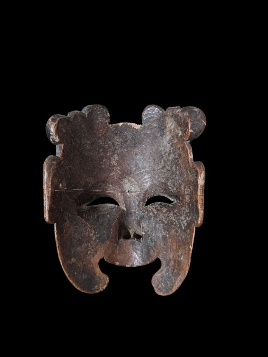 Masque Nuo , Chine du Sud-Ouest, probablement Yunnan ou Guizhou  XIXᵉ siècle              -photo-1