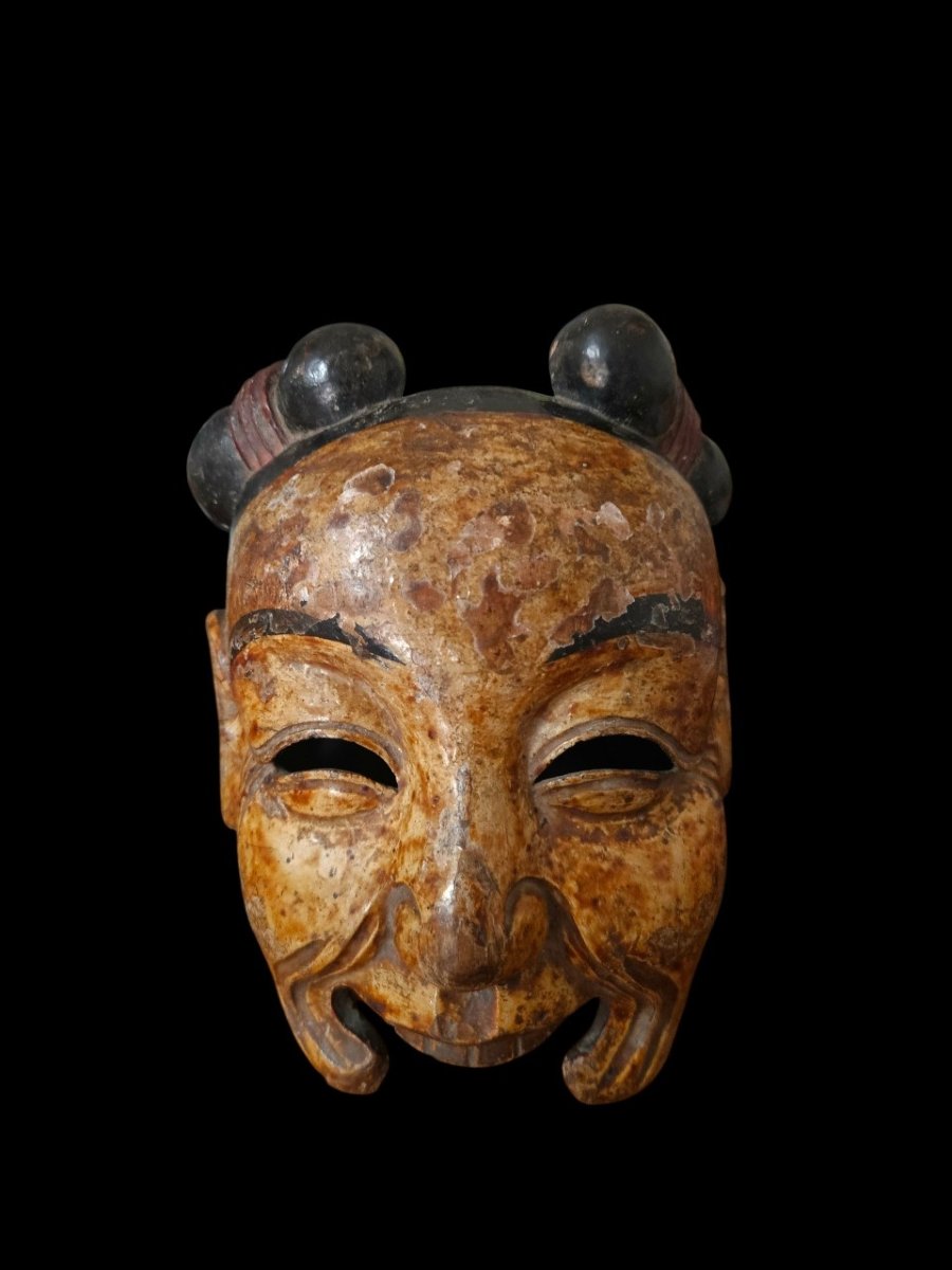 Masque Nuo , Chine du Sud-Ouest, probablement Yunnan ou Guizhou  XIXᵉ siècle              