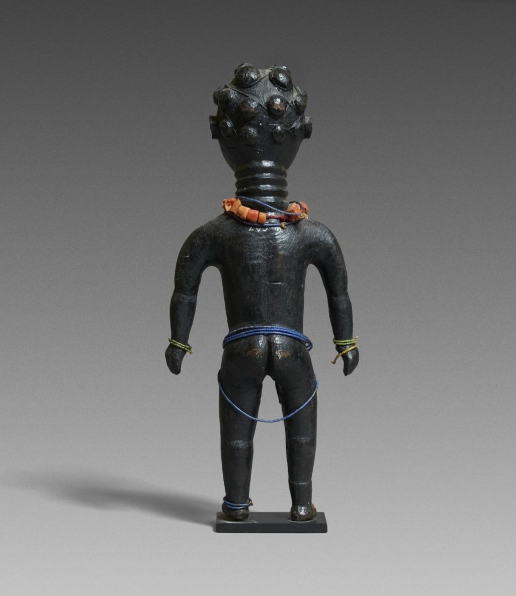Female Agni Figurine, Republic Of Côte D’ivoire.-photo-4