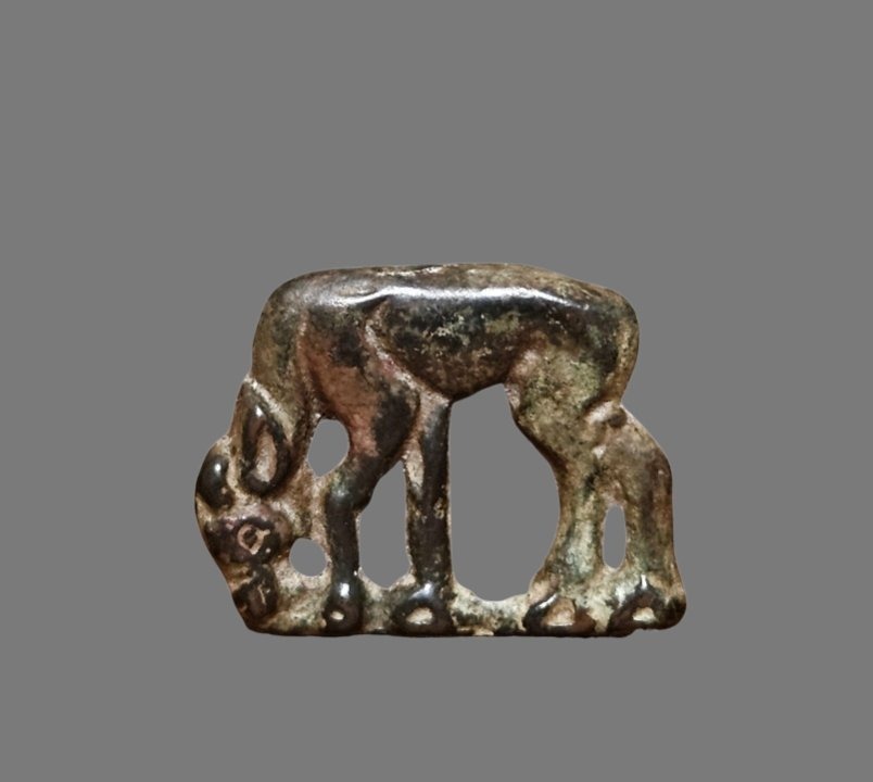 Ornamental Plate, Eastern Steppes, Northern China, Known As The Ordos Tradition. 