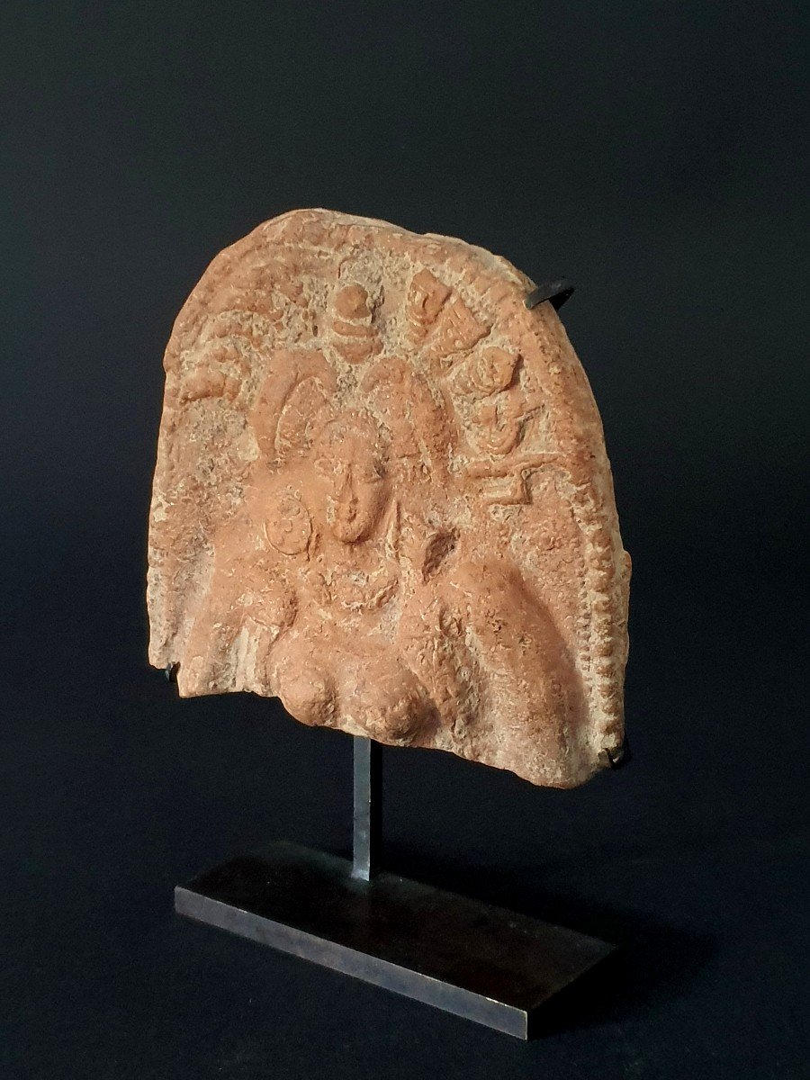 Bust Of Divinity, Chandraketugarh, North India, Shunga, 1st Before - 1st Century After Jc-photo-3