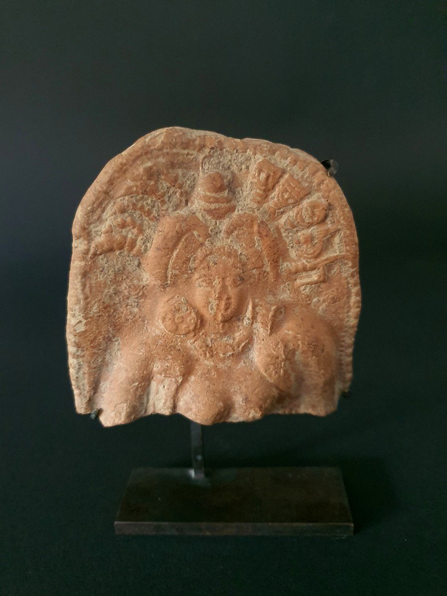 Bust Of Divinity, Chandraketugarh, North India, Shunga, 1st Before - 1st Century After Jc-photo-1