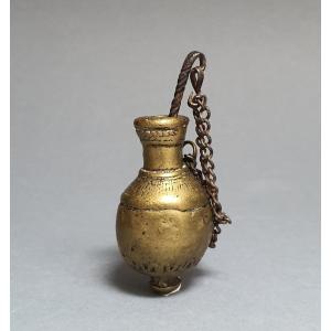 Gold Powder Flask, Ashanti, Ghana XIXth Century