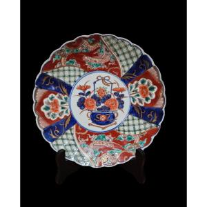 Assiette Porcelaine,  Imari Japon  -  Art d'Asie