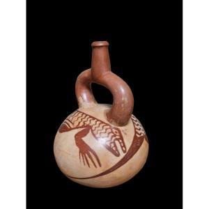 Stirrup Vase Mochica II Peru 200 To 300 Ad Pre-columbian Art