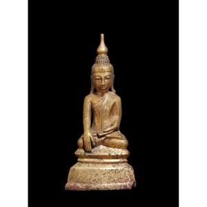 Ancien Bouddha bronze Laos Luang Prabang  XVIIIème  - XIXème  siècle