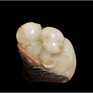 Figure auspiciale “Tongzi”, Chine, fin de l’époque Qing