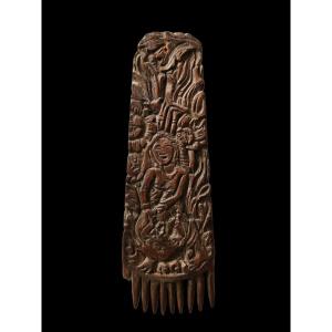 19th-century Wooden Comb, Bali