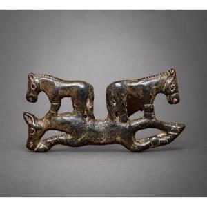 Plate, Eastern Steppes, Northern China Or Inner Mongolia, Ordos Tradition