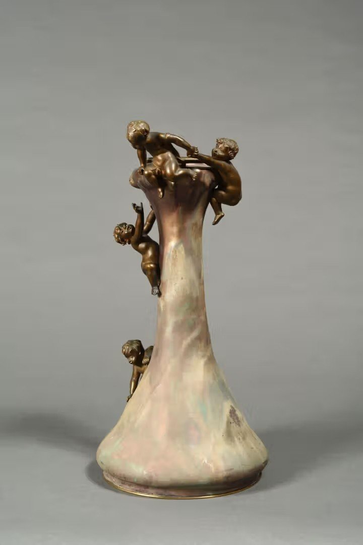 Vase à Panse Renflée, Henri Honoré Plé, Art Nouveau