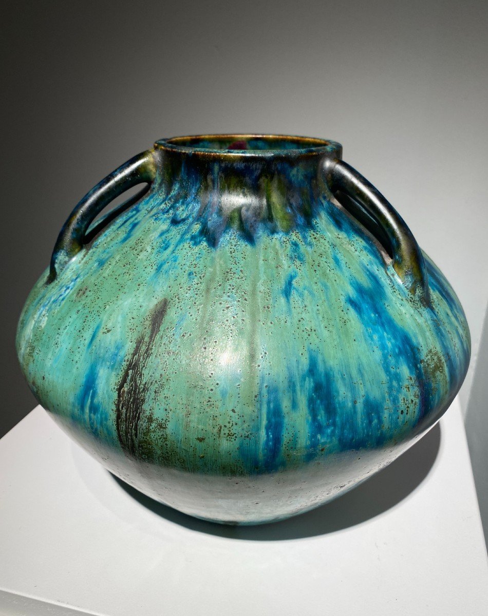 Dalpayrat, Vase Aux Trois Anses, Céramique Art Nouveau-photo-2