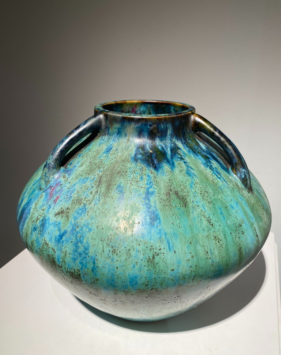 Dalpayrat, Vase Aux Trois Anses, Céramique Art Nouveau-photo-3