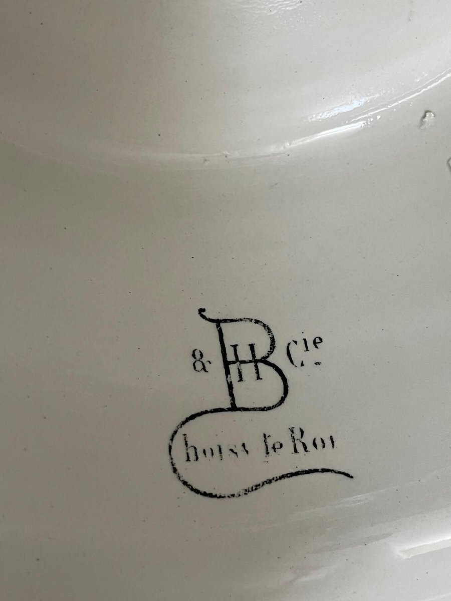 A-E. CARRIER BELLEUSE, Les Trois Grâces, Céramique Barbotine Art Nouveau-photo-3