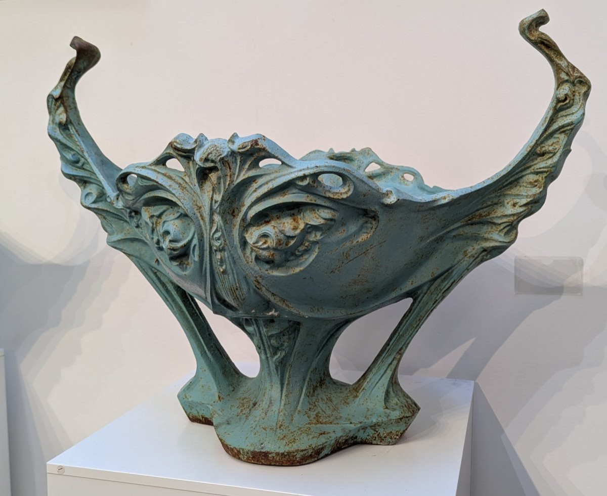 Hector Guimard, Pair Of Planters, Art Nouveau-photo-2