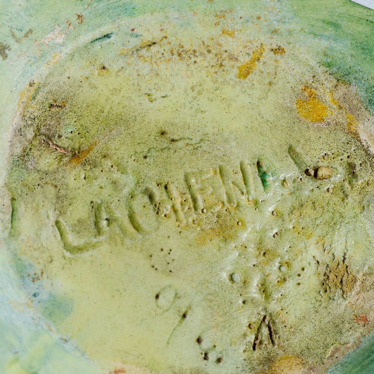 Edmond Lachenal, Vase végétal Art Nouveau grès-photo-2
