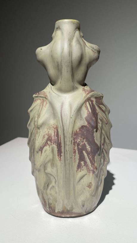 Ernest Bussière, Scarabée, Céramique Art Nouveau-photo-2