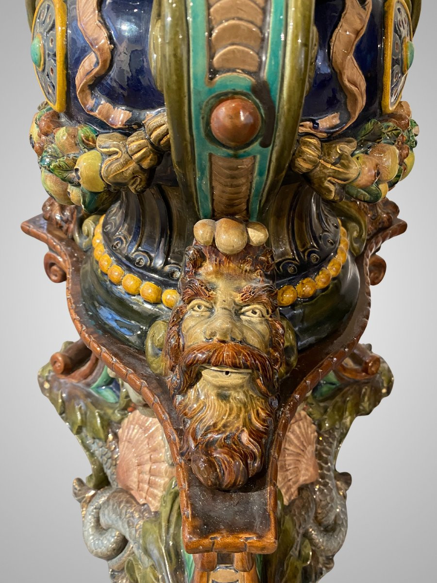 Johann Von Schwartz, Ceramic Column And Plant Pot Cover-photo-2