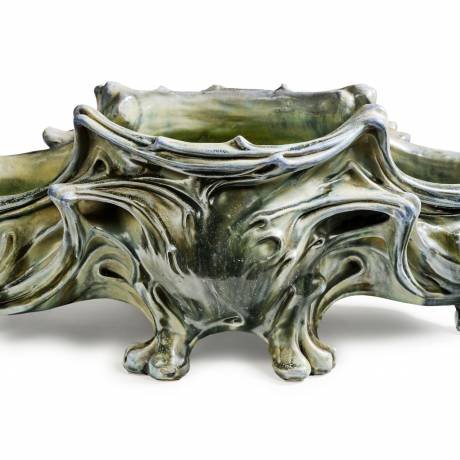 Hector Guimard, Rare Ceramic Planter, Art Nouveau-photo-2