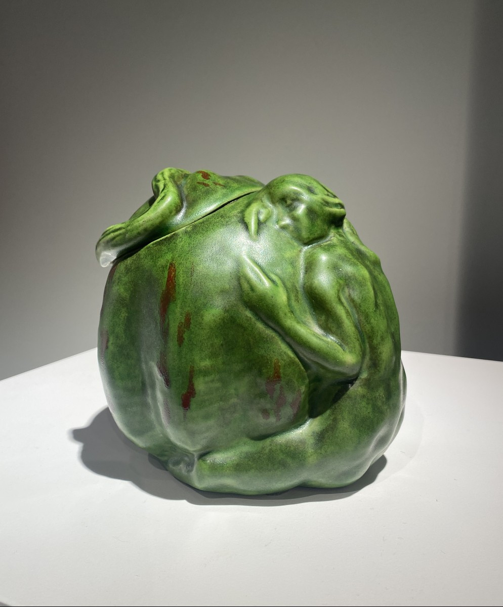 Rupert Carabin, Femme à la courge, Céramique Art Nouveau