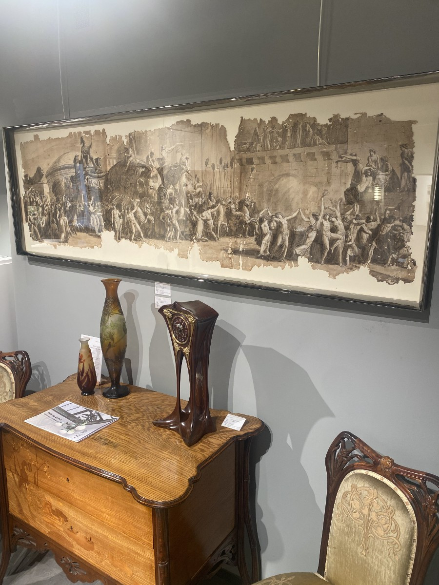 Luigi Ademollo, Dessin Original "Le Triomphe de Scipion l'Africain de retour à Rome"-photo-2