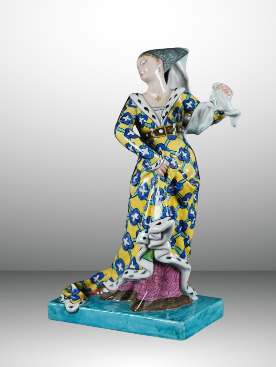 Théodore Deck, L'Amour courtois, Céramique-photo-2