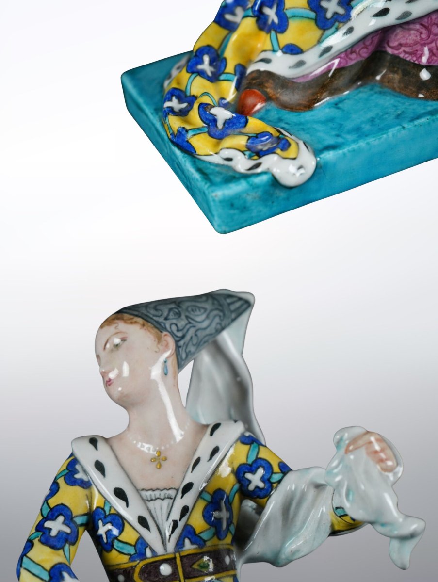 Théodore Deck, L'Amour courtois, Céramique-photo-2