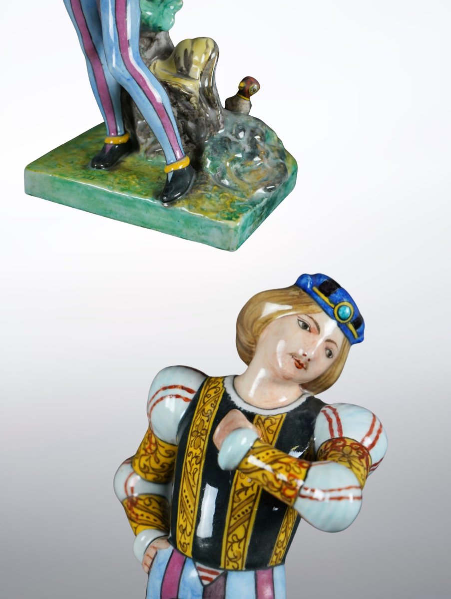 Théodore Deck, L'Amour courtois, Céramique-photo-5
