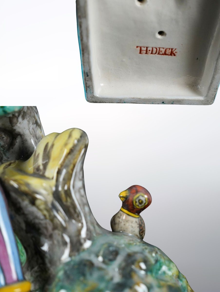 Théodore Deck, L'Amour courtois, Céramique-photo-6
