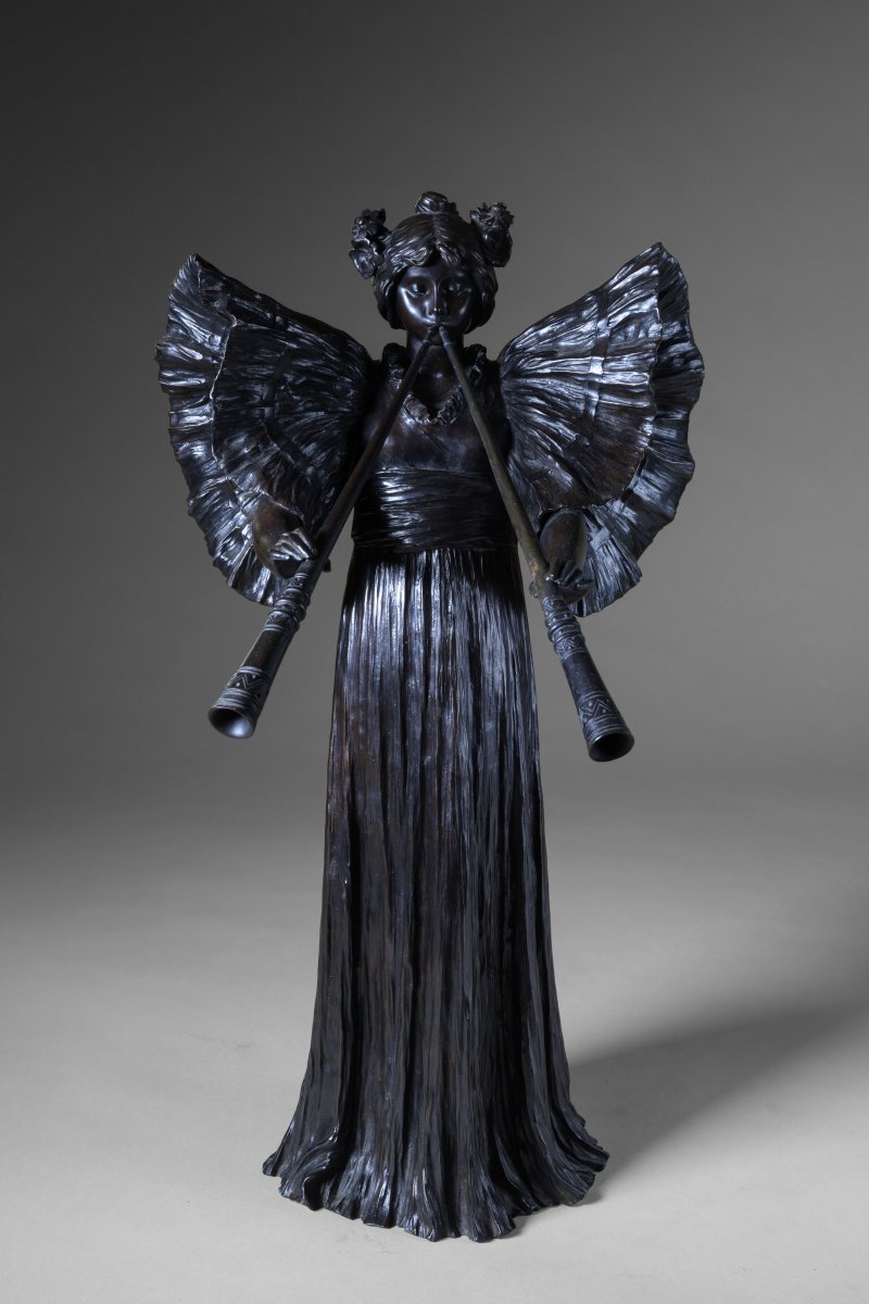 Agathon Léonard, Sculpture En Bronze. Signé, circa 1902 - Grand modèle - art nouveau