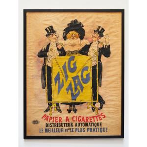 Affiche Camis, ZigZag, Art Nouveau Poster