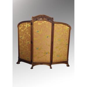 Hector Michaut, Screen With Rowan Trees, Art Nouveau
