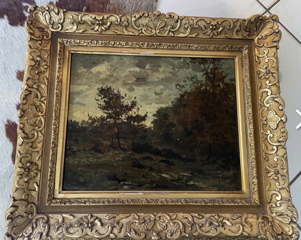 Paysage boisé de Léonce Martin Chabry-photo-4