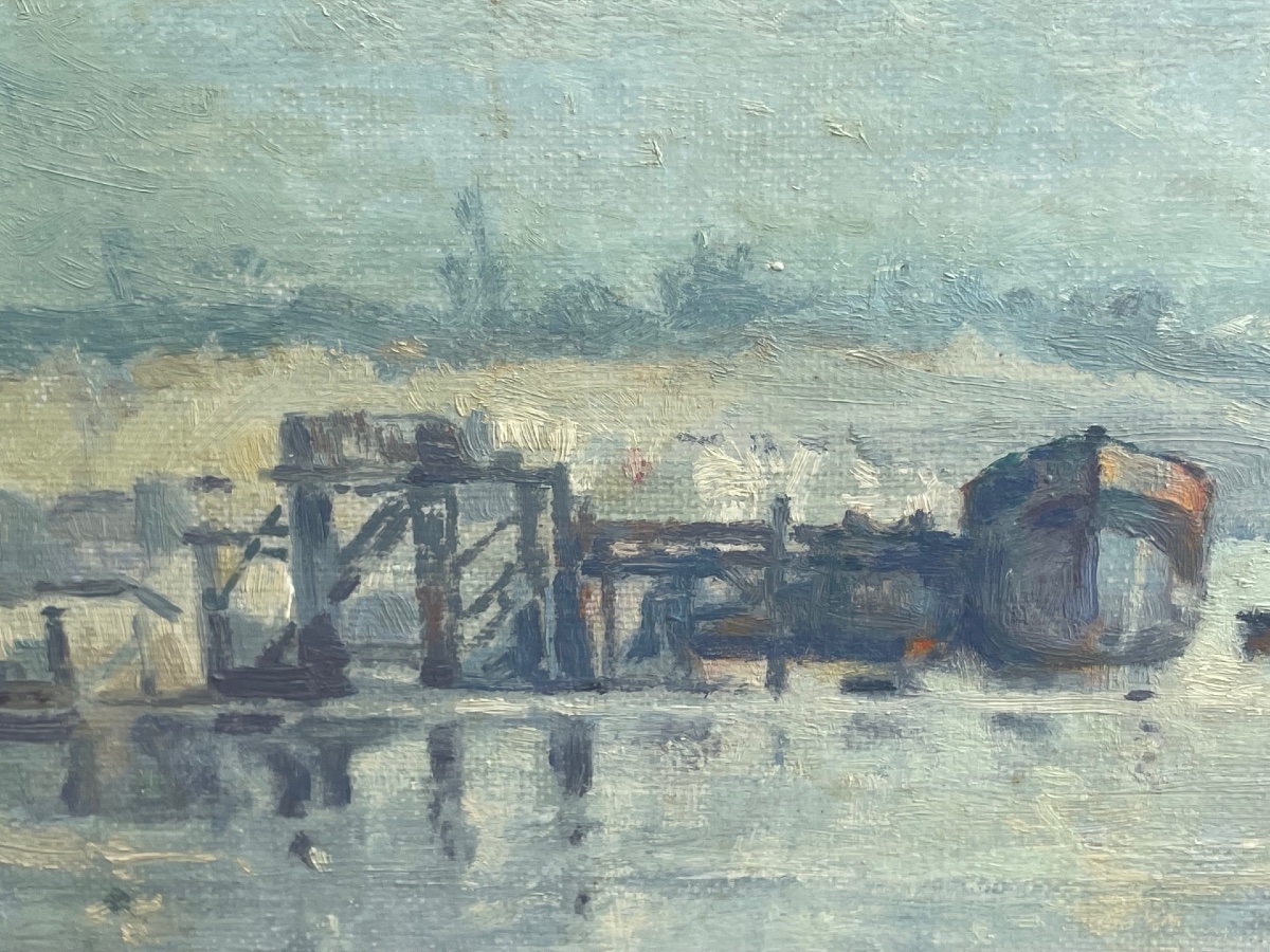 Painting – “the Banks Of Bouliac – Noon” By Bétérous-arudy-photo-2