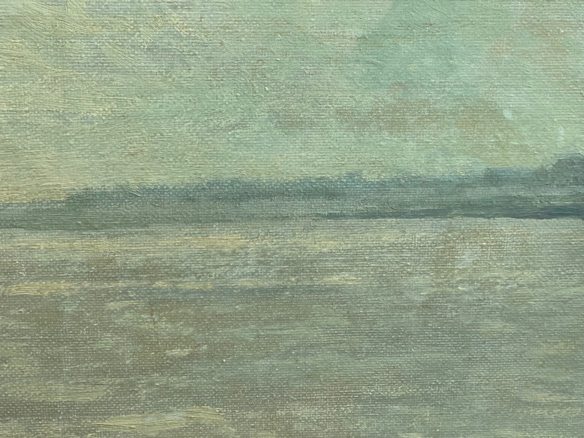 Painting – “the Banks Of Bouliac – Noon” By Bétérous-arudy-photo-3