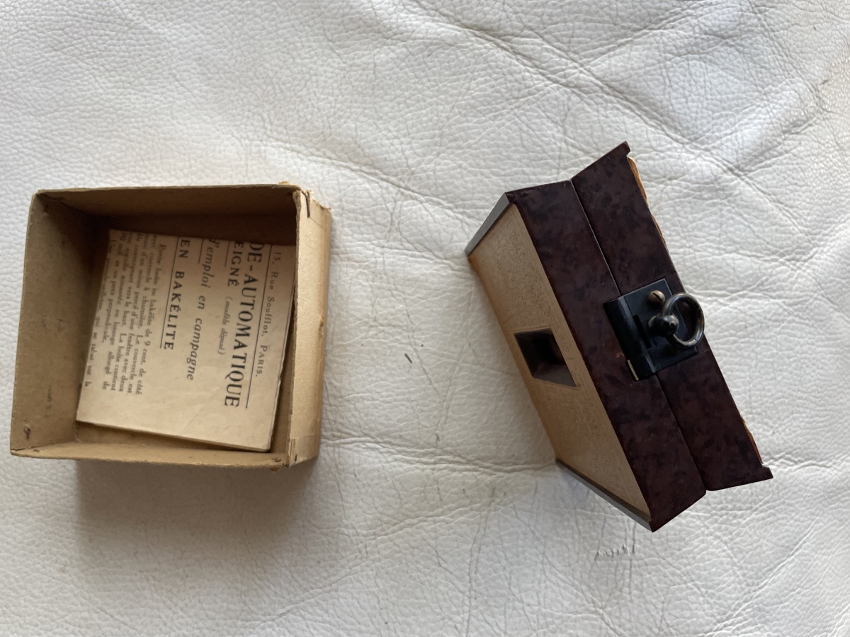 Boussole-Alidade-Automatique du Général Peigné - Modèle en Bakélite avec Notice et Boîte d'Orig-photo-4