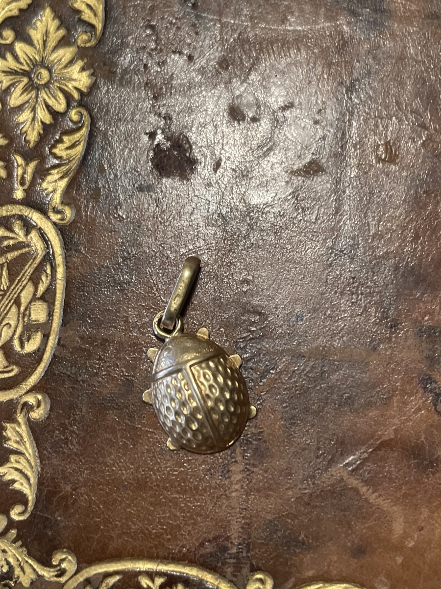 Lucky Ladybug Pendant – 18-karat Yellow Gold