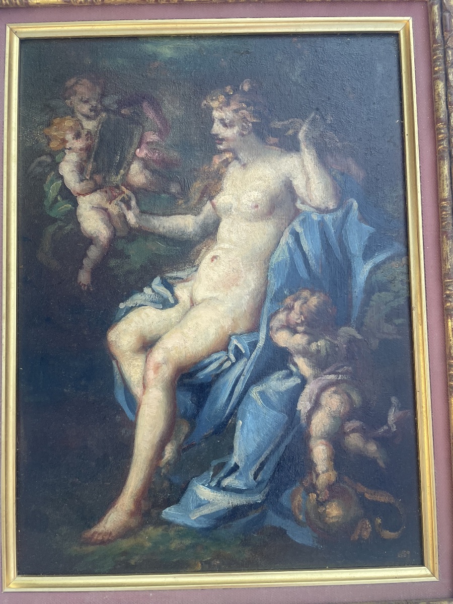 Venus And The Cupids – Oil On Canvas -photo-1