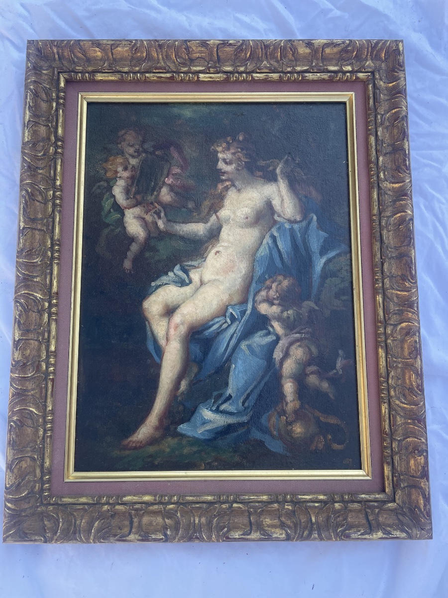 Venus And The Cupids – Oil On Canvas 