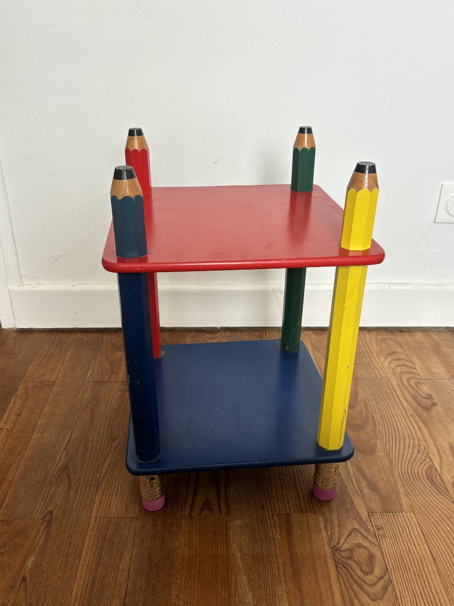 Pierre Sala (1948–1989) – “crayon” Side Table-photo-5