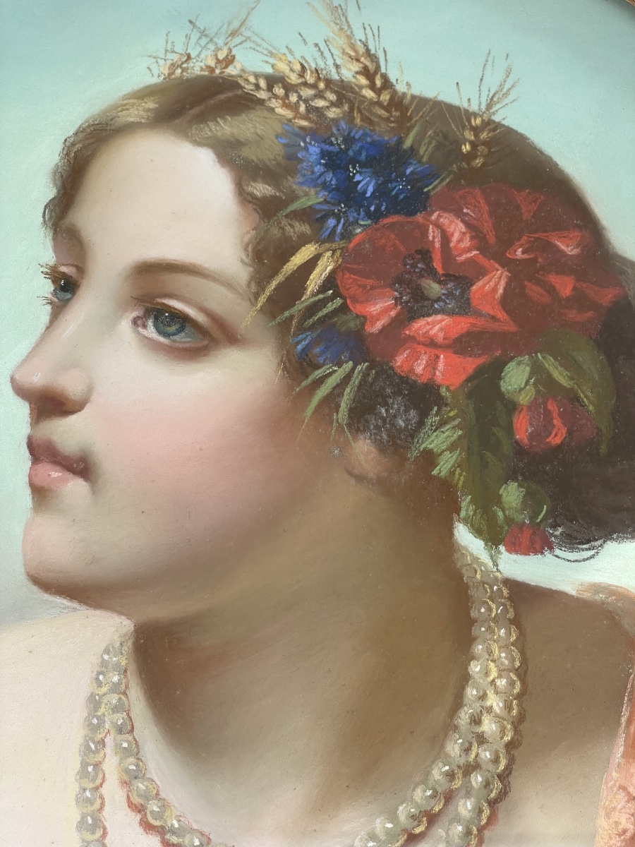 Paysanne à la faucille – Portrait féminin-photo-4