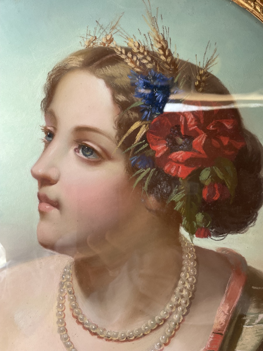 Paysanne à la faucille – Portrait féminin-photo-1