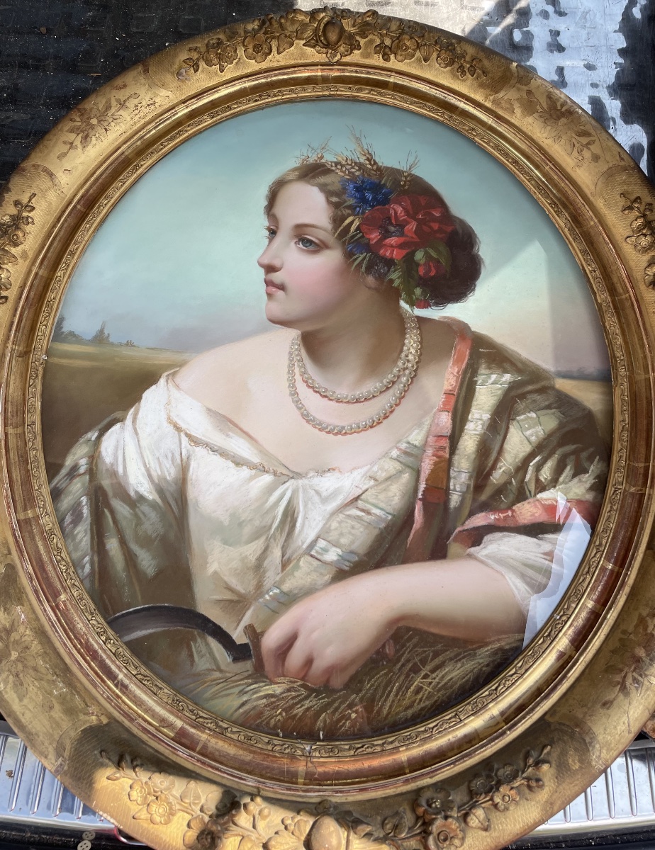 Paysanne à la faucille – Portrait féminin