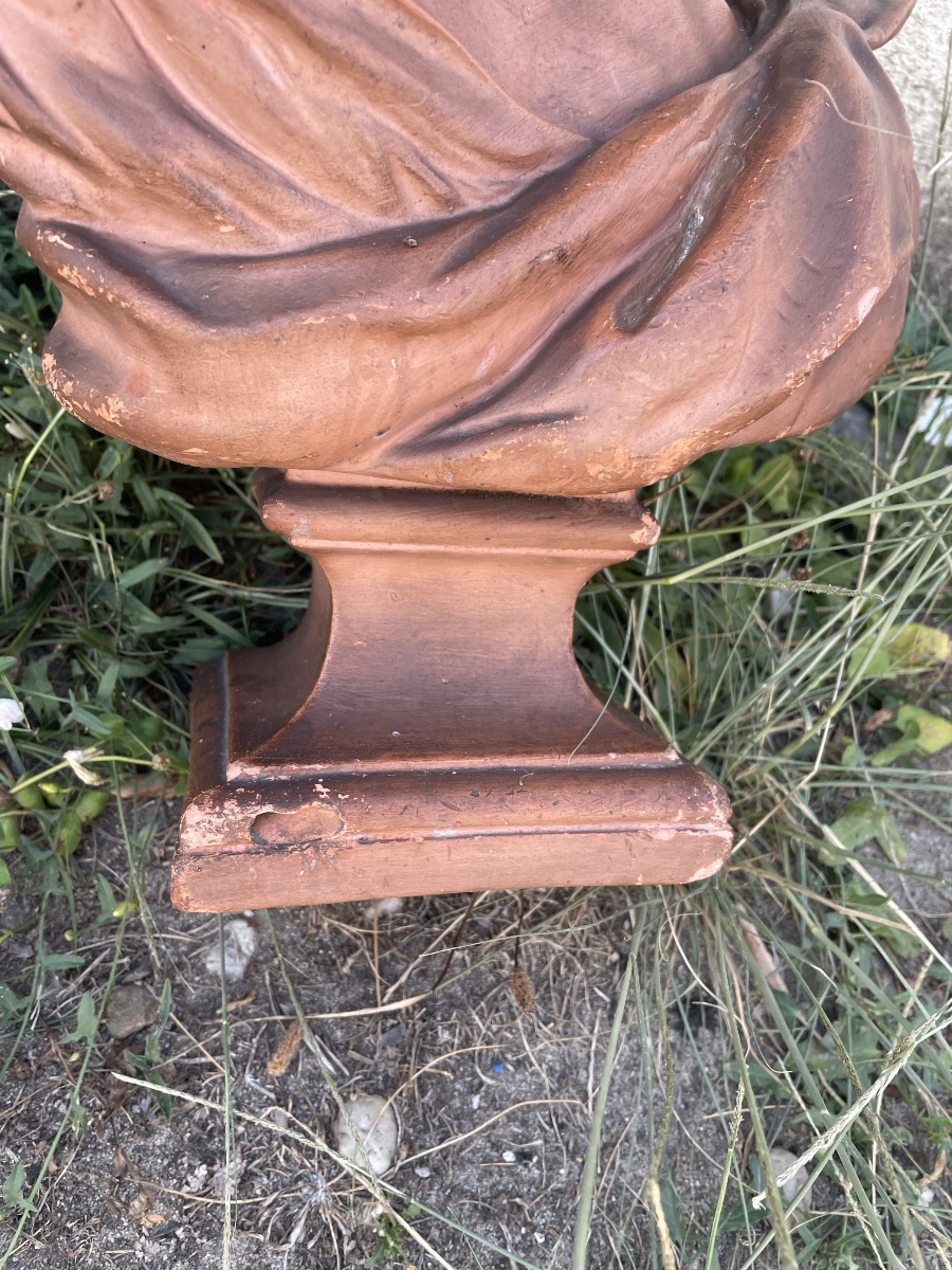 Jean-baptiste D’après Carpeaux – “the Laughing Neapolitan” – Terracotta Bust -photo-2