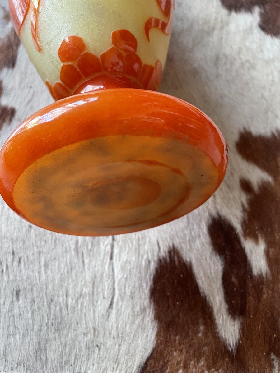 Vase Le Verre Français – Signé « Le Verre Français » au Berlingot-photo-3